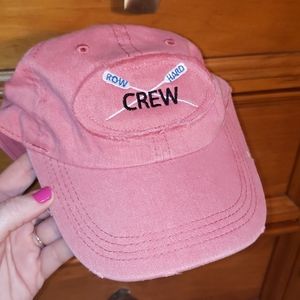 Brand New Rowing Crew Hat Pink Blue Adjustable